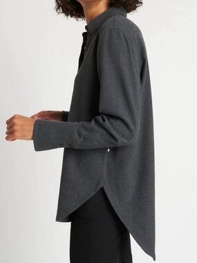 Kit And Ace Here and There Button Up Shirt Size Small Grey